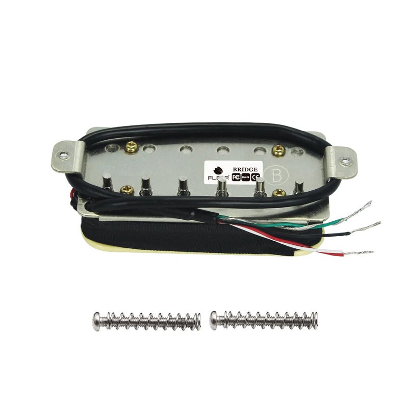 FLEOR Electric Guitar Humbucker Pickups Bridge Alnico 5 Pickup-Zebra - Image 5